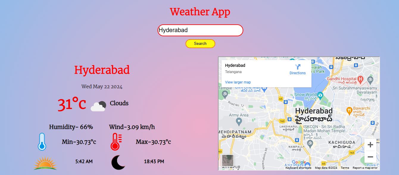 Weather App Screenshot